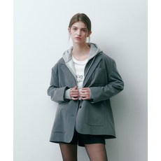 브랜드정품 솔트앤초콜릿 SALT AND CHOCOLATE 오버 숄더 블레이저 그레이 4W241D002 349582