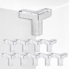 니즈팩 초강력접착 모서리 보호대 실리콘 모서리 보호쿠션, 10개, 투명