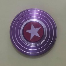 고급 합금 피젯 스피너 성인용 데스크테리어 안티 스트레스 토이 (회전 시간 오래감), [정밀 플라스틱 커버] 퍼플 뷰티 팀