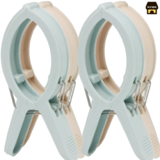 숙씨네 국산 2중스프링 이불집게 왕대, 2세트, 혼합