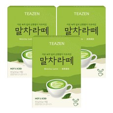 티젠 말차라떼 분말스틱, 14.5g, 7개입, 3개