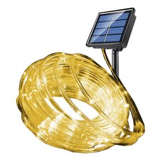 亮亮燈飾 太陽能LED管子燈 八種模式 22米200燈 防水戶外燈 聖誕燈 燈串 裝飾燈 水管燈, 暖白｜22米200燈｜太陽能, 1件, 暖白