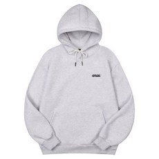 매장정품 어나더 아카이브 ANOTHER ARCHIVE 에센셜 시그니쳐 자수 후드티_화이트메란지 TSH65200010 126360