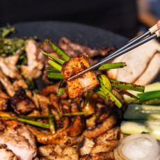 [디핑소스증정] 국산 한우 소염통 손질 구이 세트 캠핑 술안주, 1개, 200g