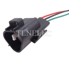 도요타 코롤라 캠리 6188 0099 6189 0179 용 전선 자동 안개등 배선 케이블 커넥터가있는 3 핀 웨이 자동차 헤드 라이트 소켓, male wires, 1 Set