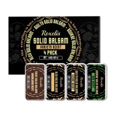 嗨購 雅緻固體香膏套裝 清新淡雅香調 自然留香 男士香膏, 1個, 40g（10g*4)