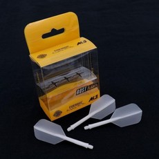 CUESOUL큐소울 로스 AK5 통합 다트 샤프트 및 플라이트 투명 컬러S/M/L, Slim Shape, 1개