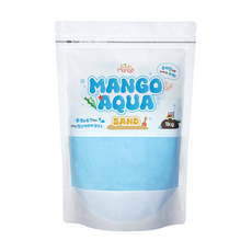 [키즈망고] 망고아쿠아샌드 모래놀이, 블루, 1kg, 1개