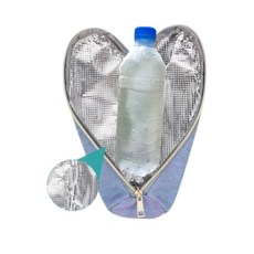 스카이미너리즈 보온보냉 가벼운 지퍼 물병 파우치, 그레이