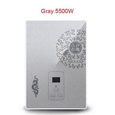 DMWD-탱크 없는 순간 전기 온수기 수도꼭지 주방 난방 탭 샤워 욕실 LED, Gray 5500W, 4.Gray 5500W