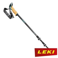 德國 LEKI Cressida AS 泡棉直把鋁合金雙快扣避震登山杖 65221151, 1個