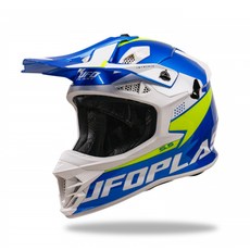 長野總代理 UFO Intrepid Helmet 越野帽 山車帽 越野 滑胎 藍白黃, 1個