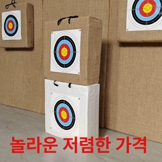 양궁 과녁판 체험존 훈련용 활 연습과녁판, 50x50x36cm, 1개