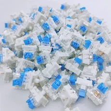 50/100pcs 스위치 기계식 키보드 블루 교체 MX 3핀 방진 선형 촉각 클릭 소리, 02 100pcs Dustproof, 1개