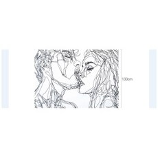 패브릭 포스터 커플 벽장식 인테리어 패브릭포스터 인테리어소품 거실