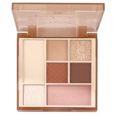 玩轉眼妝 七色眼影盤 眼影彩妝盤 高光腮紅 一盤多用 初學者彩妝 大地色眼影盤, 1個, 01#秋意奶茶, 秋意奶茶