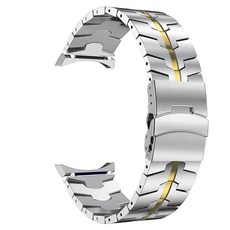 에버원 갤럭시 워치8 워치7 워치6 워치5 워치4 클래식 40mm 44mm 47mm 20mm 22mm 시계줄 스트랩 메탈릭, 블랙