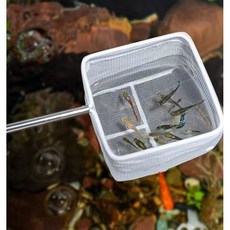 안테나 길이 조절 어항 뜰채 새우 구피 열대어 치어 미니 수족관, 사각, 1개