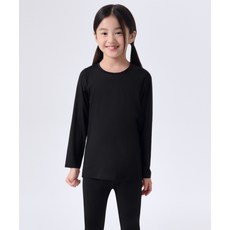 무신사 스탠다드 키즈 [힛탠다드] 크루 넥 티셔츠 이너 웨어 [블랙]