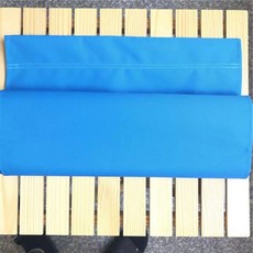 캠핑의자 캔버스 접이식 야외 원목 해변 낚시 체어, U. 하늘색