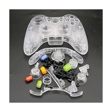 전체 하드 케이스 하우징 셸 버튼 모드 키트 구성품 커버 Xbox 360 게임 컨트롤러 A클리어, A-투명