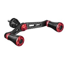 고멕서스 FYT98 릴 더블핸들 카본 시마노 다이와 스피닝 호환 공동 회전 더블 Nasky 사하라 교체 98mm 손잡이 오징어 Azing Egging 라이트 게임 좌우, 98mm Black Red+for Shimano, 블랙 레드