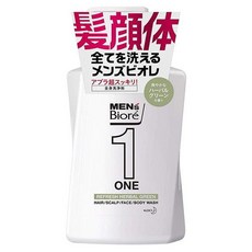 Biore 蜜妮 男士多合一全身潔膚露 清新草本綠香, 1個, 480ml
