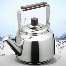 코카코 스텐 주전자 인덕션 티포트 3중 1L 레스 주전자 스텐 물 물끓이는 들통 티팟 차 육수 인덕션 dew+0669aF