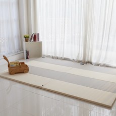 ANURI 韓國超強吸震4公分厚款嬰兒安全地墊-升級抗菌款(160*120/4折墊), 灰米