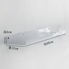 牆上置物架 一字隔板 鐵藝壁掛 帶護欄, 長30*寬12*4CM一塊,置物黑色打孔