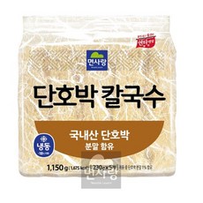 면사랑 냉동 단호박 칼국수 1.15kg(230gx5입), 1.15kg, 1개