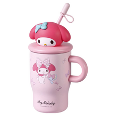 StarR 입체 산리오 캐릭터 빨대 미니 보온병, 1개, 500ml, 멜로디 1개, 500ml, 멜로디