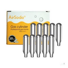 탄산수제조기 CO2 카트리지 충전 실린더 미니 캡슐 음료 에이드 메이커 리필, 2박스 20개입, 기본 색상