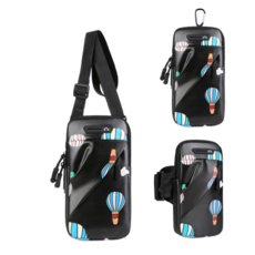 多功能手機臂包 跑步手機套 帶手腕包零錢包腰掛手機側背包