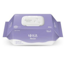 네이즈 유아용 럭스 물티슈 캡형, 65g, 80매, 10개