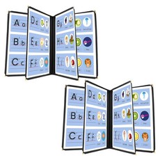 DUPDMKIN 2팩 메뉴 커버 21.6 x 27.9cm(8.5 11인치) 4페이지 레스토랑 홈스쿨용 북 홀더 168478, [미국수입 정품] DUPDMKIN 2팩 메뉴 커버 21