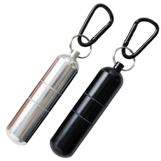 메라빌리아 시크릿캔 휴대용 재떨이 냄새 차단, 2개, 시크릿 실버