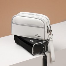 리카타 에나멜 파우치 골프백 D34305, D34305 에나멜 화이트 1+1, 1개