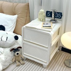 수납장 정리대 화이트 선반 사무용 철제 신발장 틈새 드레스룸 정리함, 자가조립, 1x1x1, 2단 서랍 360도 회전 가능 바퀴