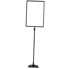 a3 pop 스탠드 블랙 철제 안내판 매장 메뉴판 거치대 높이조절 입간판 안내표지판 이젤스탠드