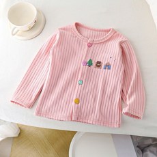 HONE BABY 女童長袖上衣 蕾絲邊薄款開衫