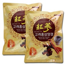 다산식품 쫄깃쫄깃 홍삼향이 그윽한 고려 홍삼 양갱, 400g, 2개