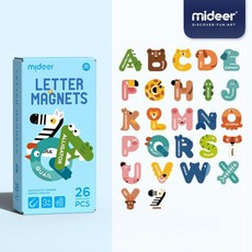mideer 자석놀이 알파벳 MD2064 / 자석교구놀이, 26조각, 1세트
