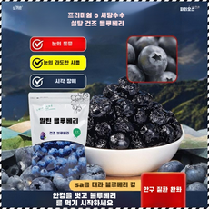 무설탕 블루베리 야생 과일 말린 것 설탕 얼룩 큰 과일 노소 누구나 말린 것 옥스포드 캐나다 야생 블루베리 말린 블루베리 썩기 쉽다 깨지기 쉽다, 50g/봉지