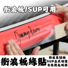 (山海人)衝浪板板緣保護貼(一盒兩入) SUP板緣貼, 1個