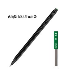 코쿠요 엔피츠 쥬니어 연필 샤프 세트, 1.3mm 블랙 + 리필 2B