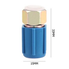 에어컨냉매충전 벨브 호스 자동차 에어컨 가스 리필 키트 게이지 포함 충전, 1개, 3) ChargingPort Adapter