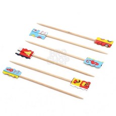 직코몰 과일꽂이 300개입 (원형케이스) 플라스틱과일꽂이