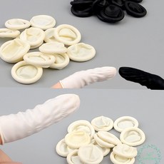 손가락 고무골무 손가락고무장갑, 흰색