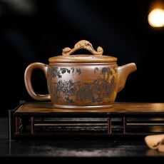 觀自在 大漢瓦 紫砂壺 沉香泥, 1個, 觀自在大漢瓦壺630毫升沉香泥